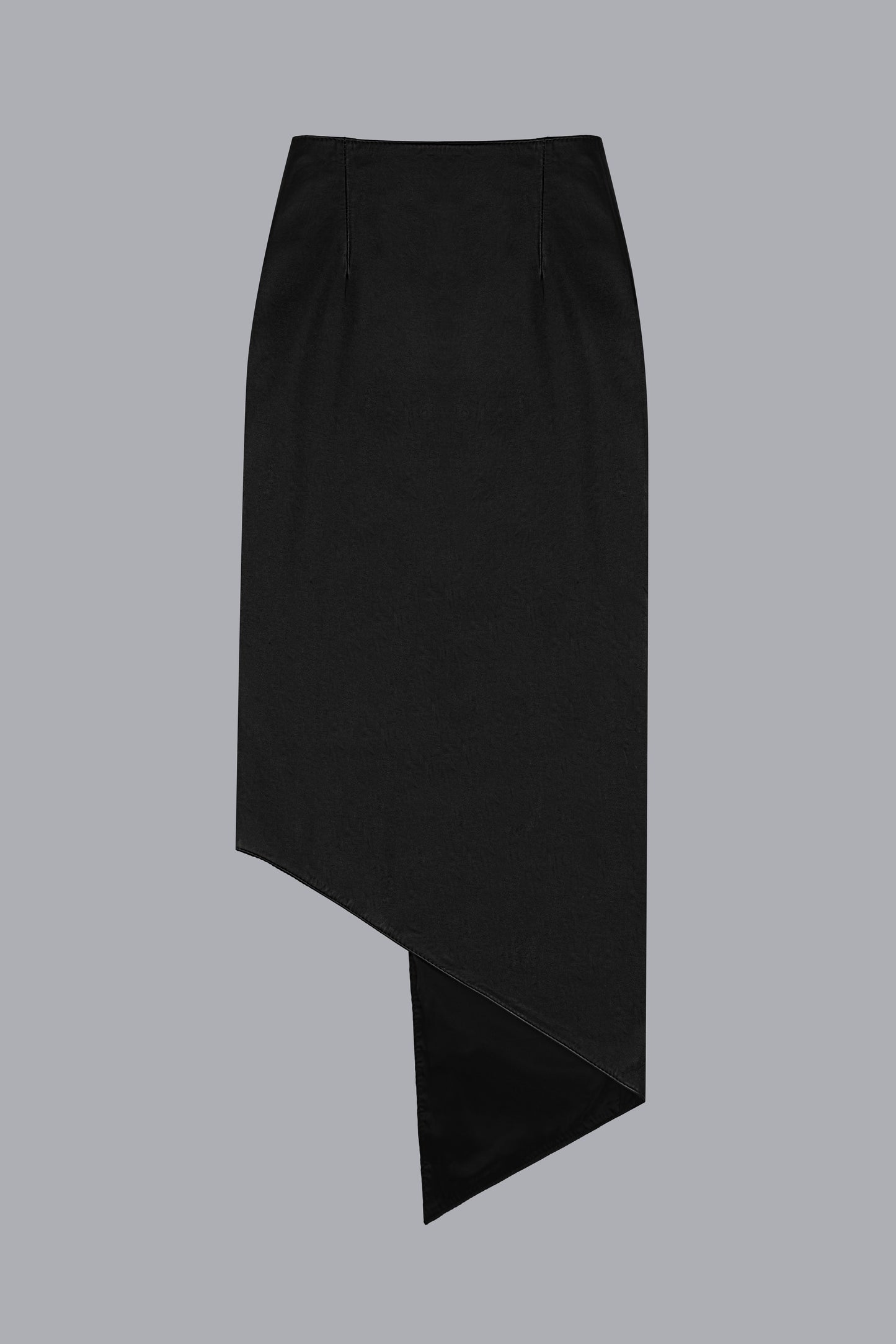 WRAP LEATHER SKIRT