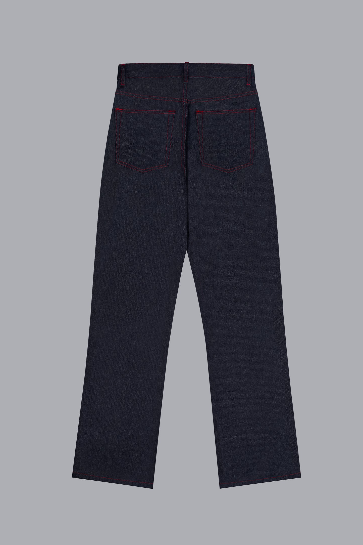 SEMI-FLARE DENIM PANTS
