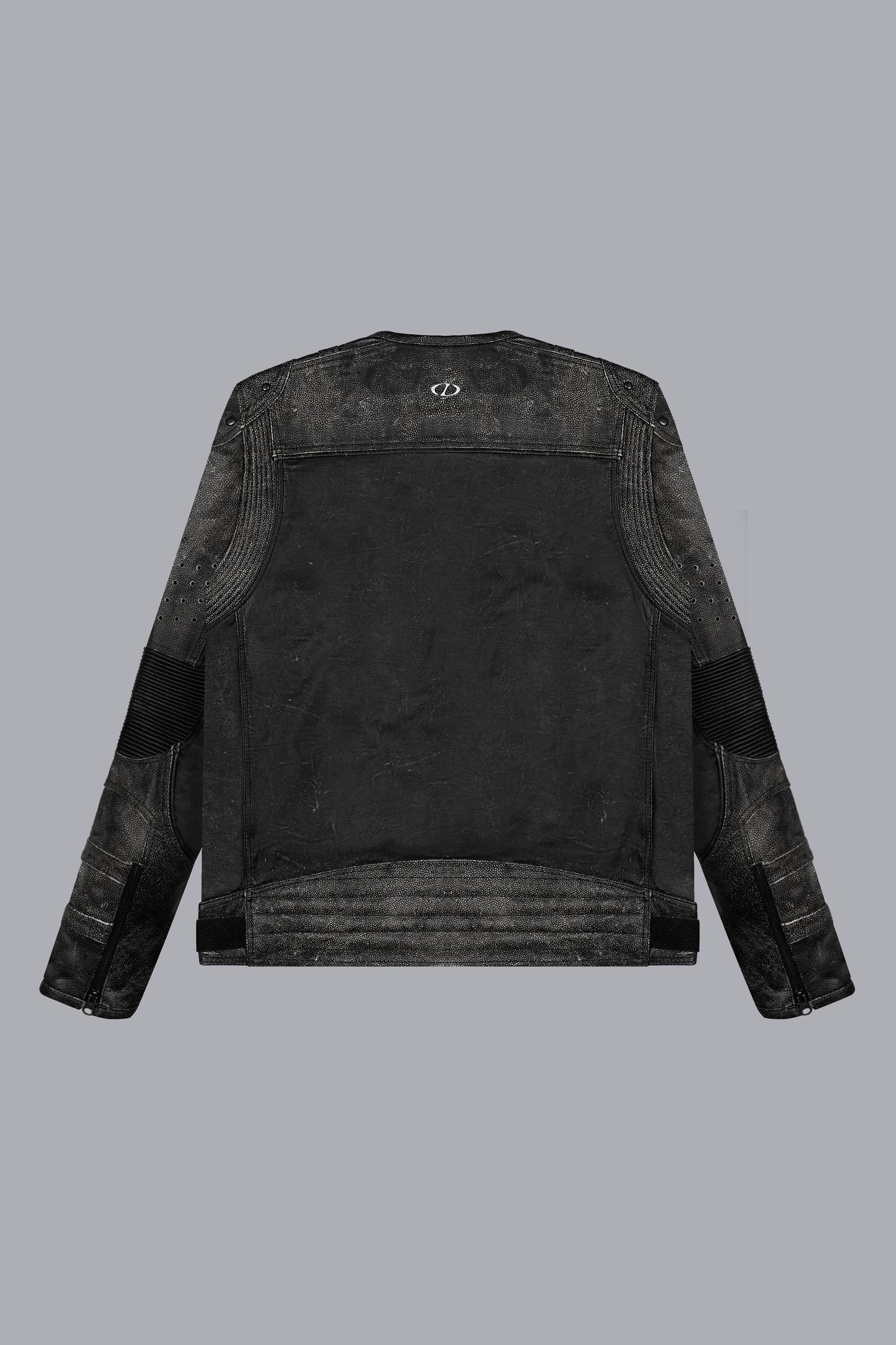 DISTRESSED LEATHER MOTO JACKET V2