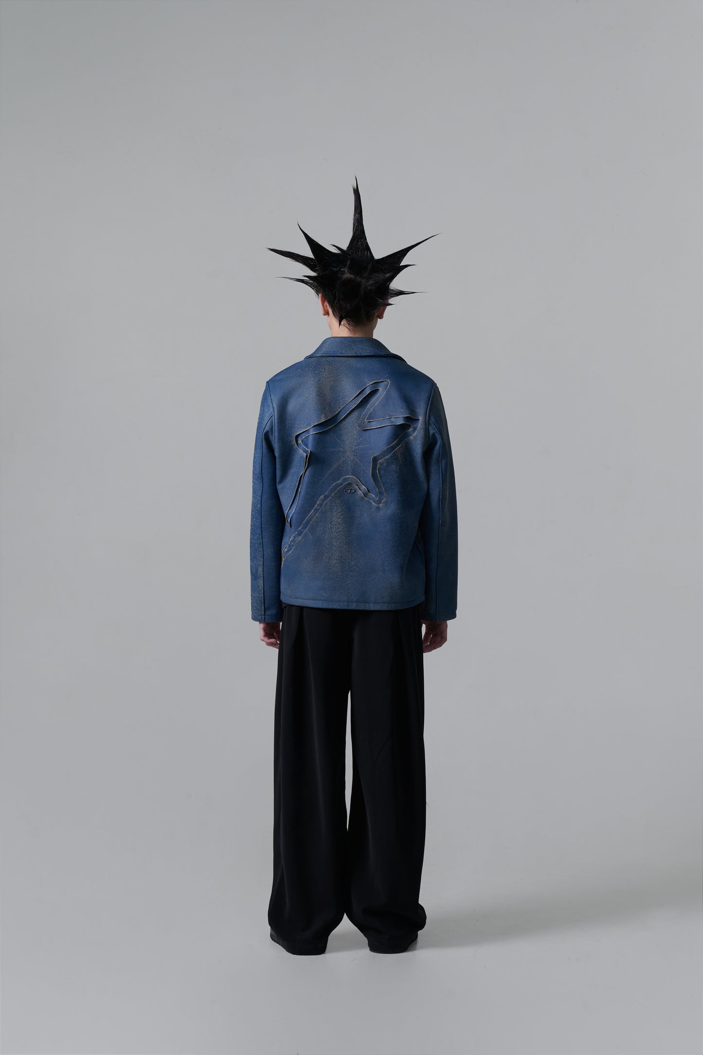 HUE "DENIM" LEATHER JACKET
