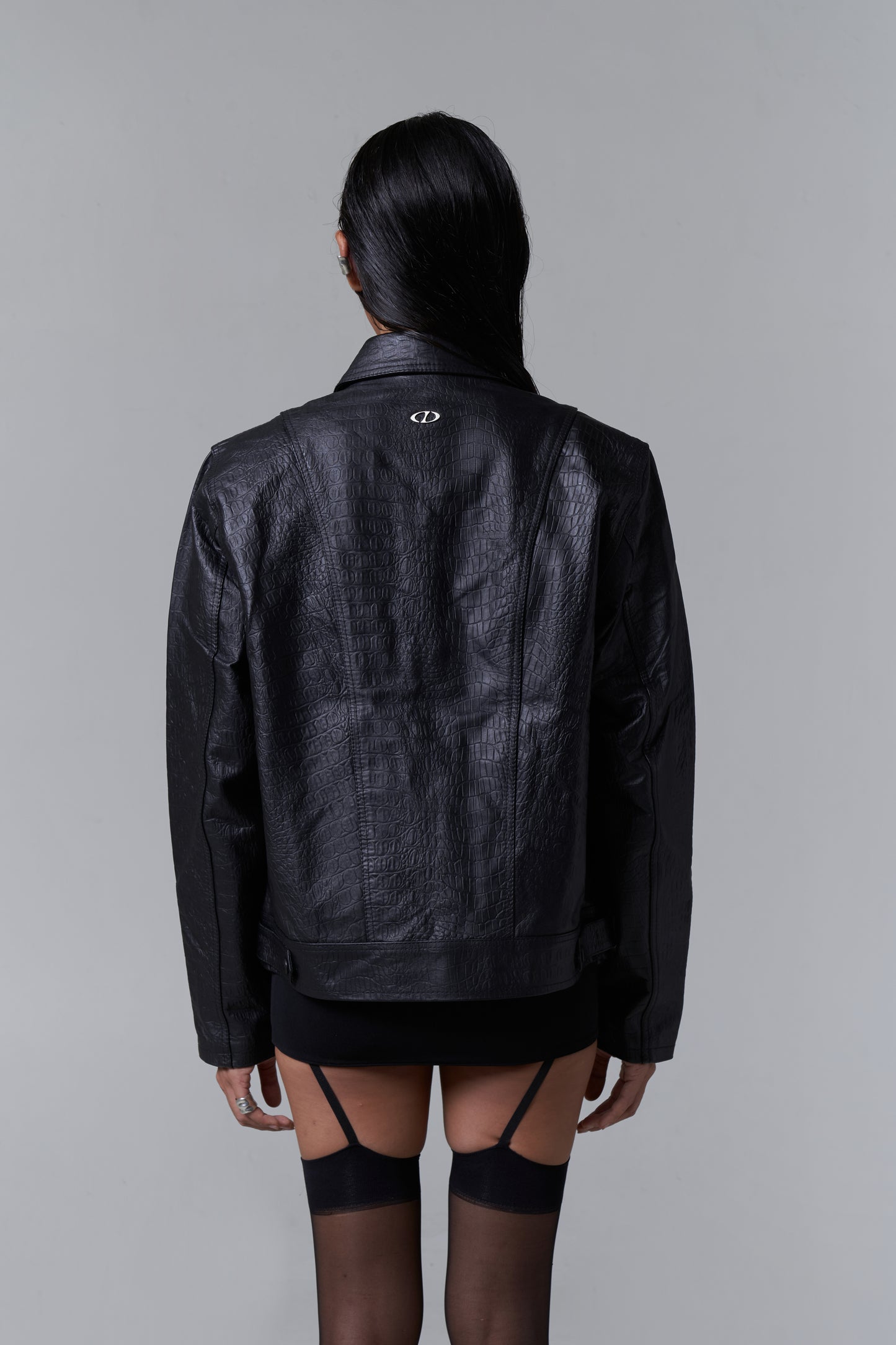 CROCO LEATHER JACKET V2