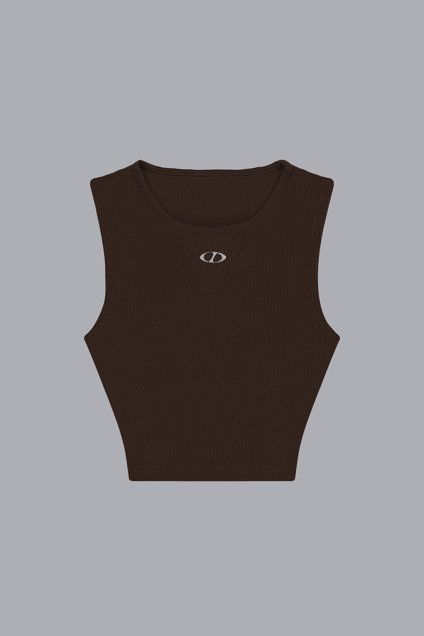 CROPPED VEST V2 - BROWN