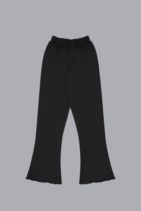 RUGGED FLARED SWEATS V2 - BLACK