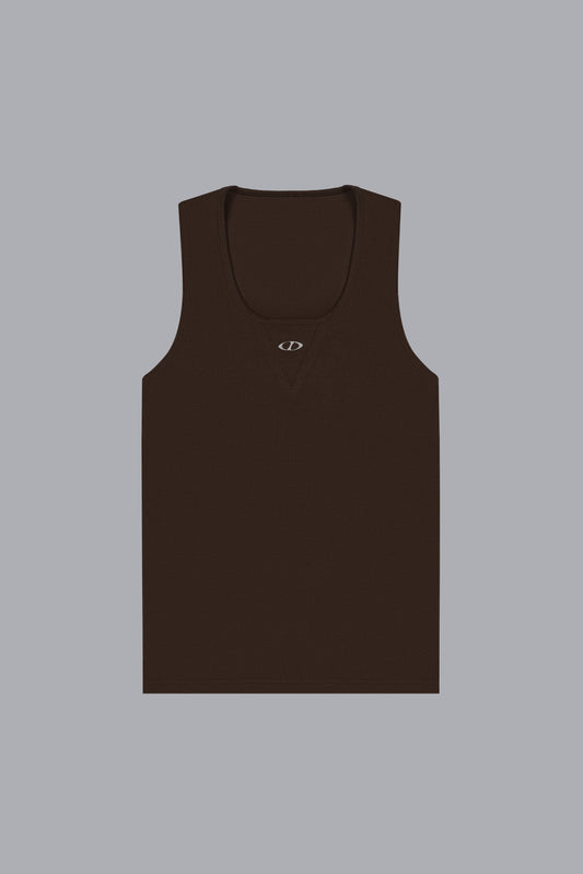 SCOOP TANK WOMEN V2 - BROWN