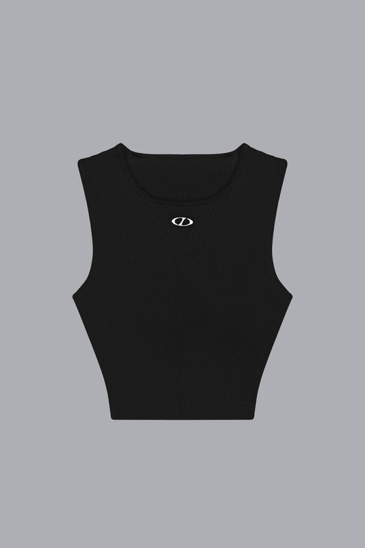 CROPPED VEST V2 - BLACK