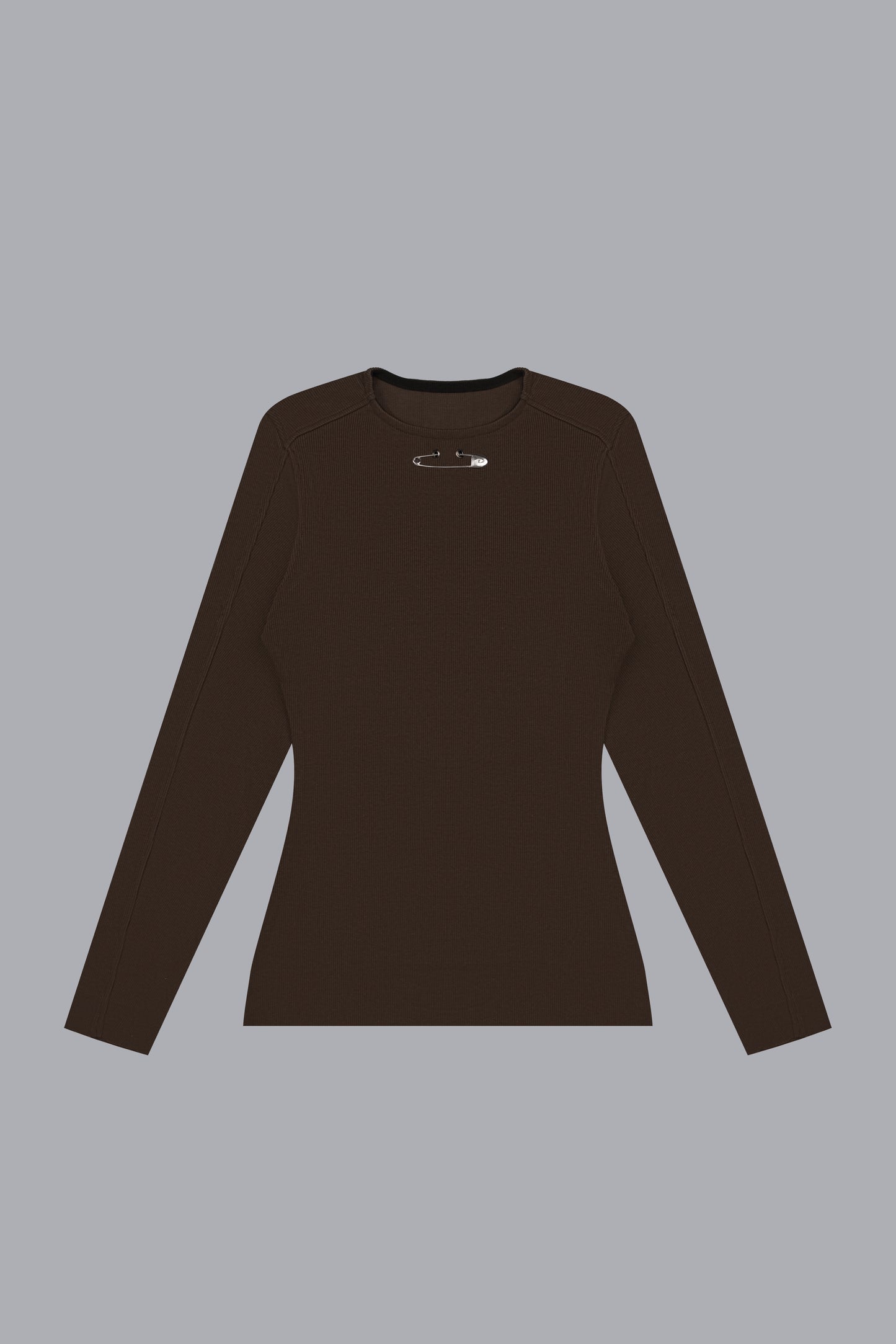 RIBBED COMPRESSION TOP PIN V2 - BROWN