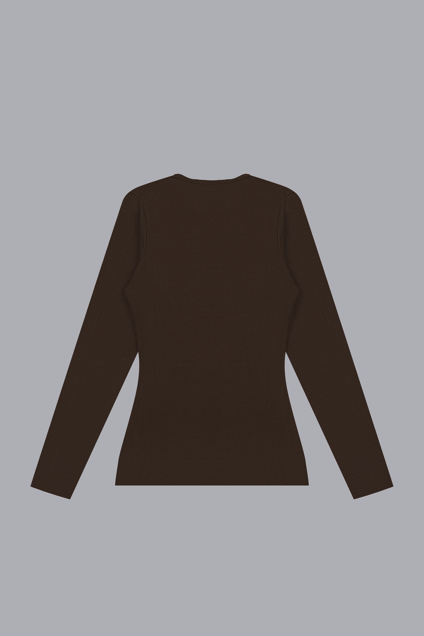 RIBBED COMPRESSION TOP V2 - BROWN