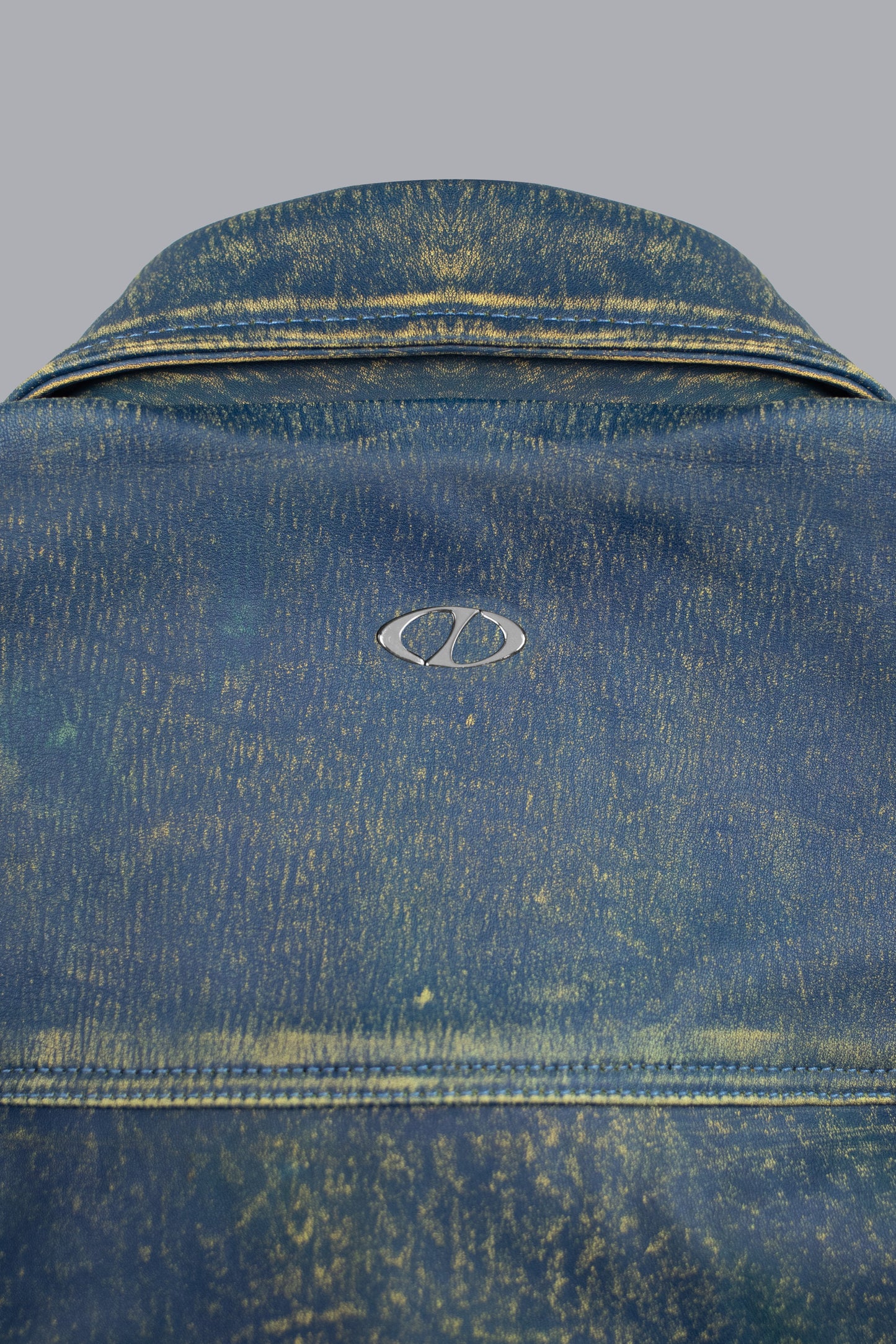 LEATHER TYPE 01 JACKET - WASHED DENIM