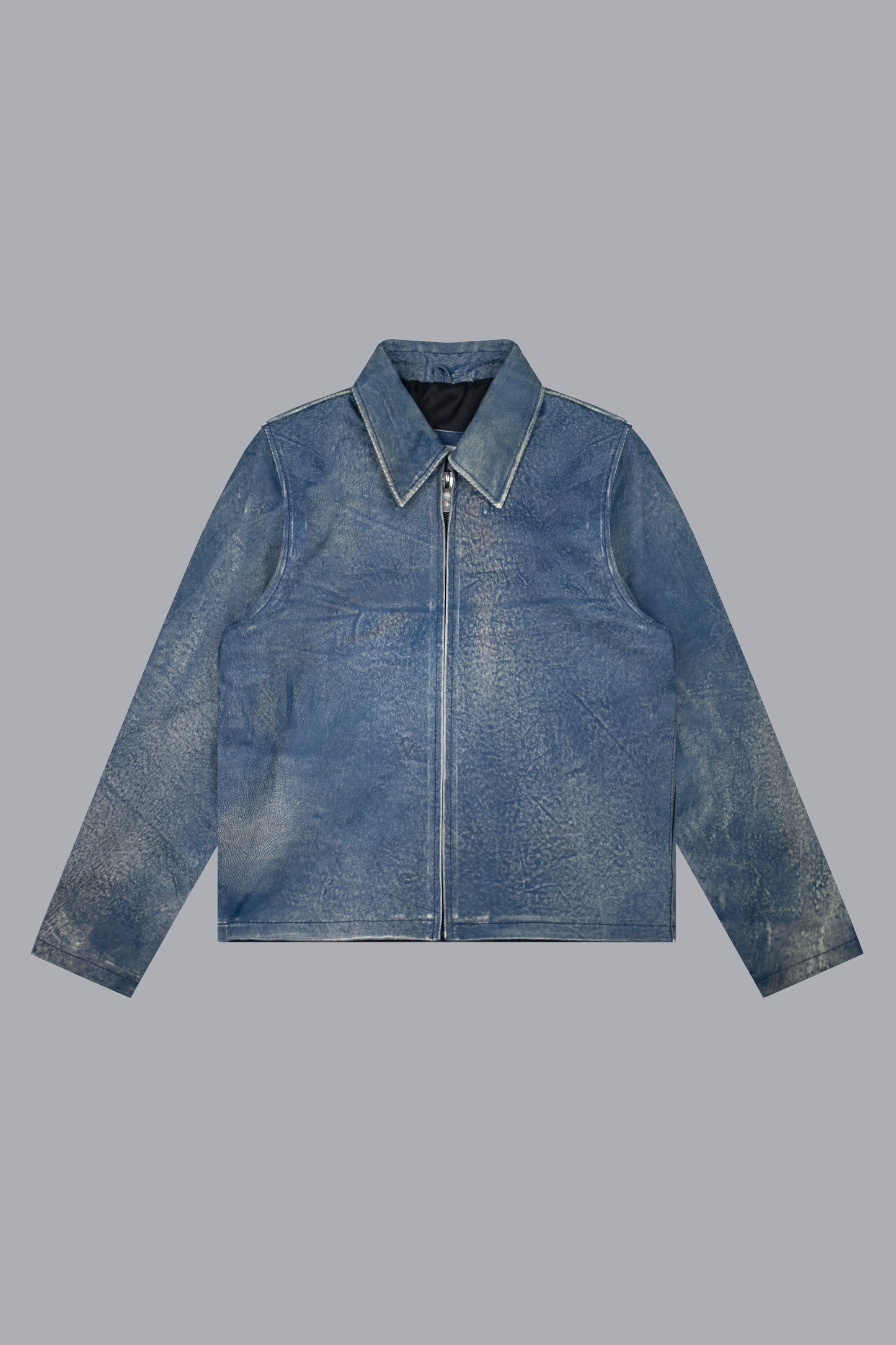 HUE "DENIM" LEATHER JACKET
