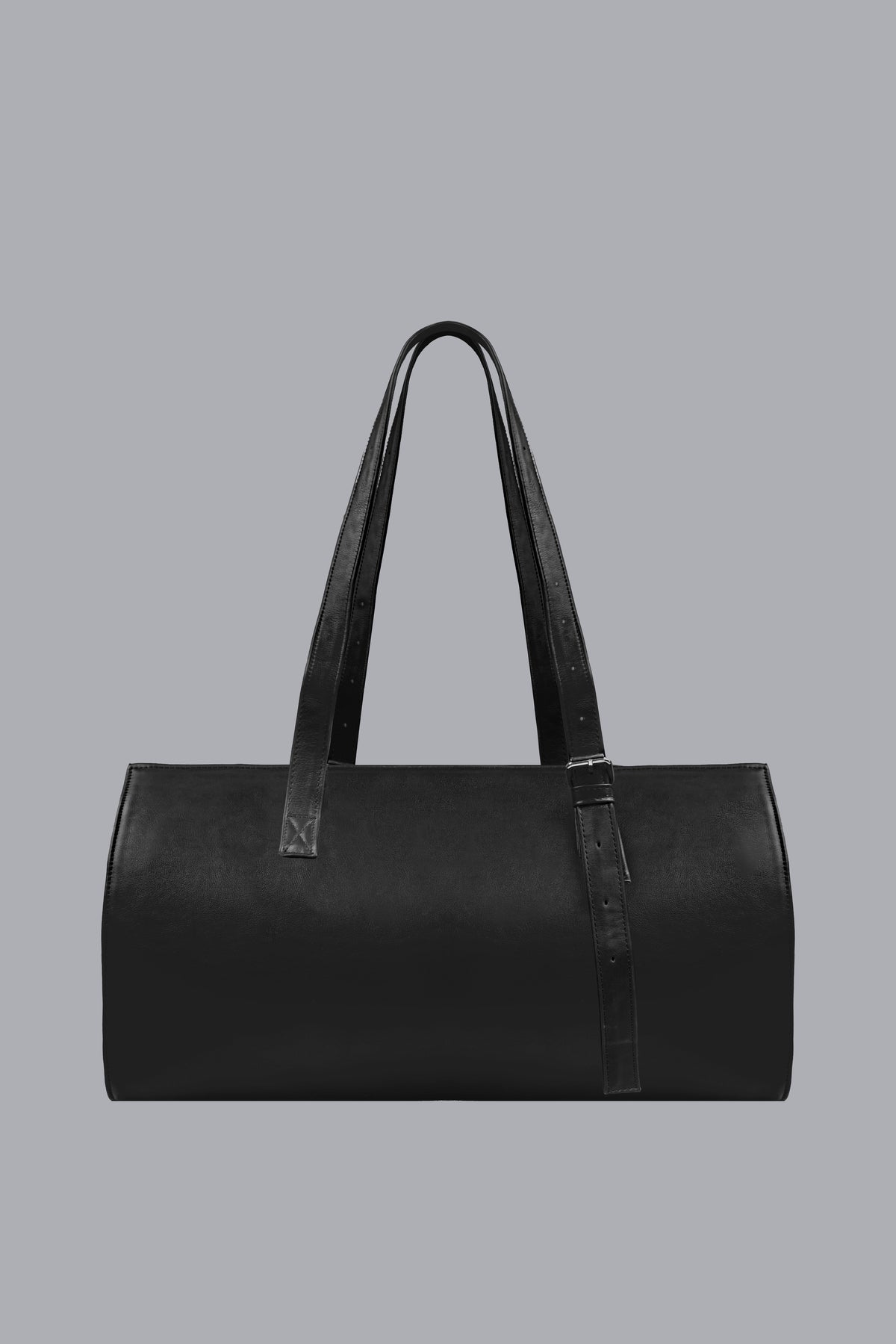 BELTED LEATHER DUFFLE