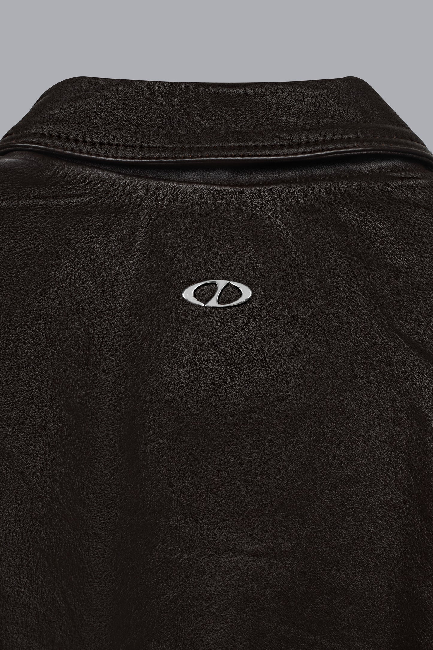 CROPPED BOMBER LEATHER JACKET V2