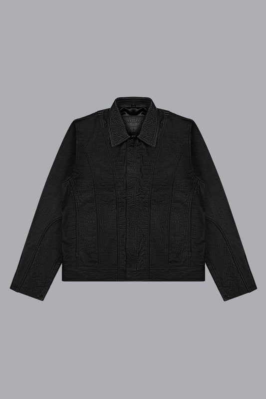 CROCO LEATHER JACKET V2