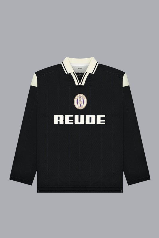 VINTAGE-INSPIRED FOOTBALL JERSEY V1 - BLACK