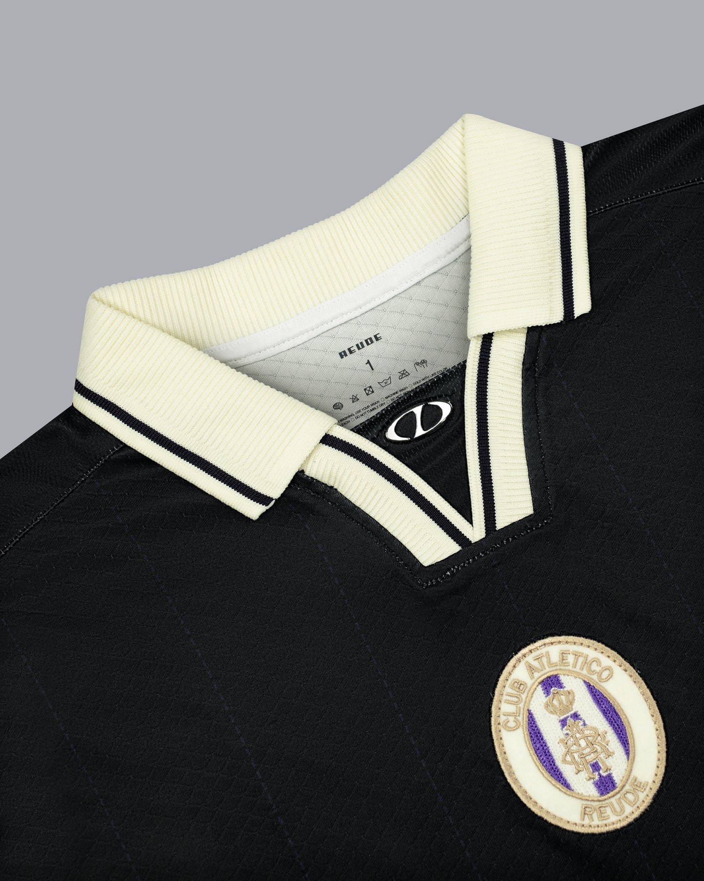 VINTAGE-INSPIRED FOOTBALL JERSEY V1 - BLACK