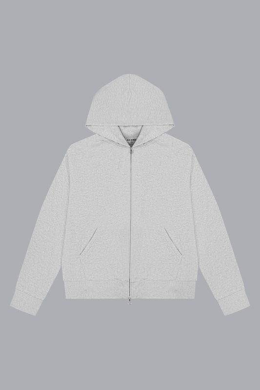 BASIC ZIP UP - GRAY
