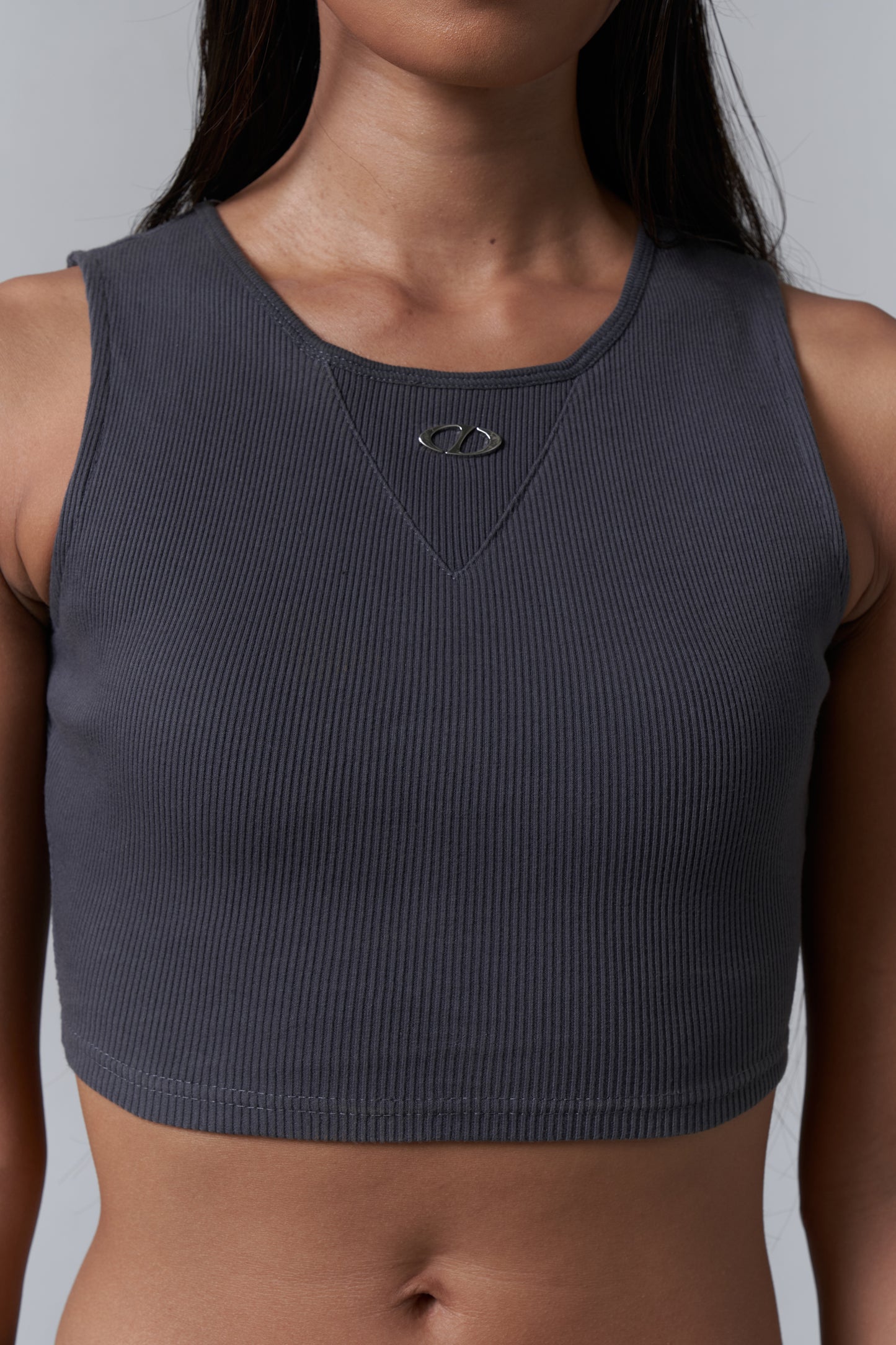 CROPPED VEST V2 - GRAY