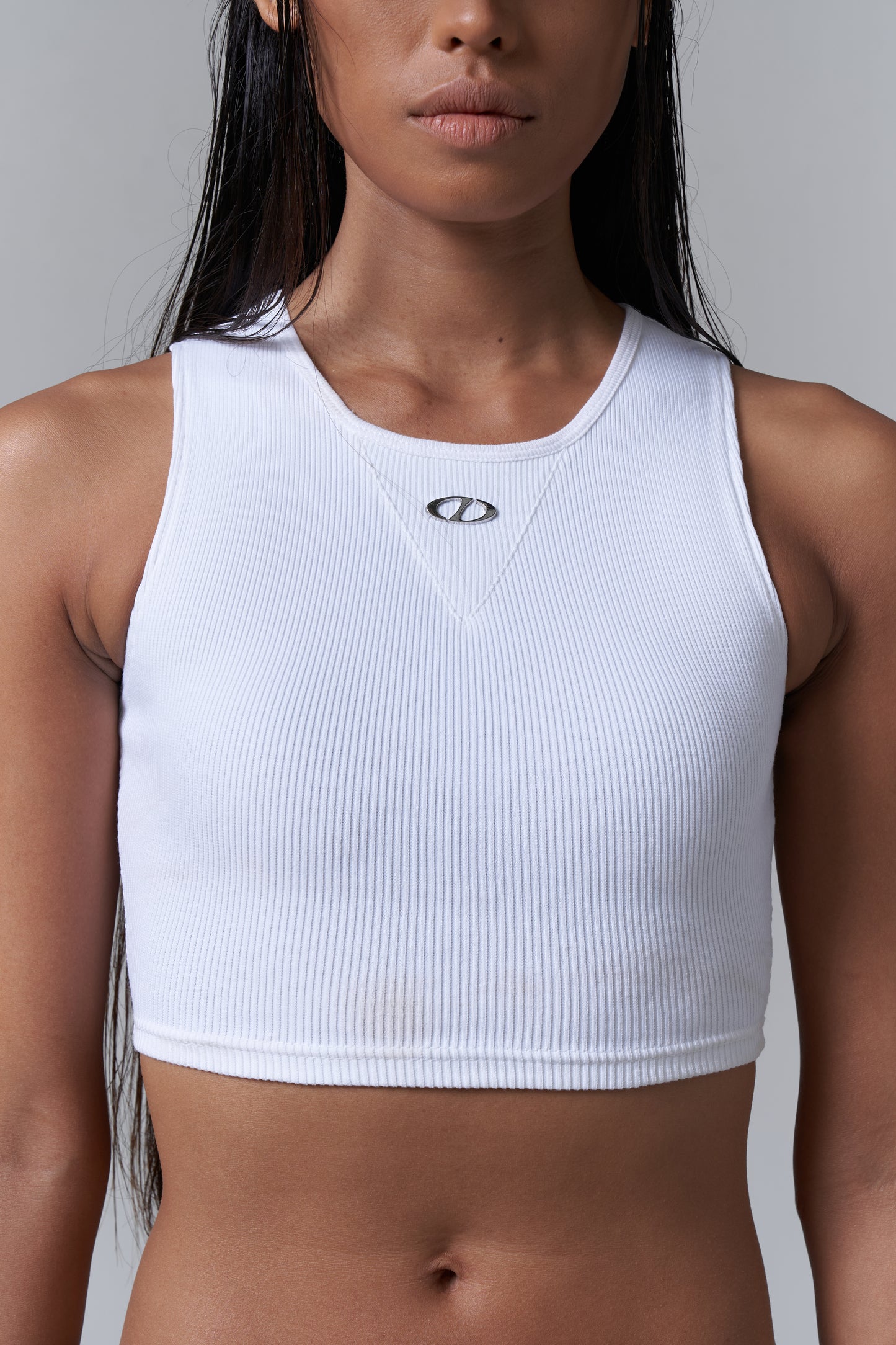 CROPPED VEST V2 - WHITE