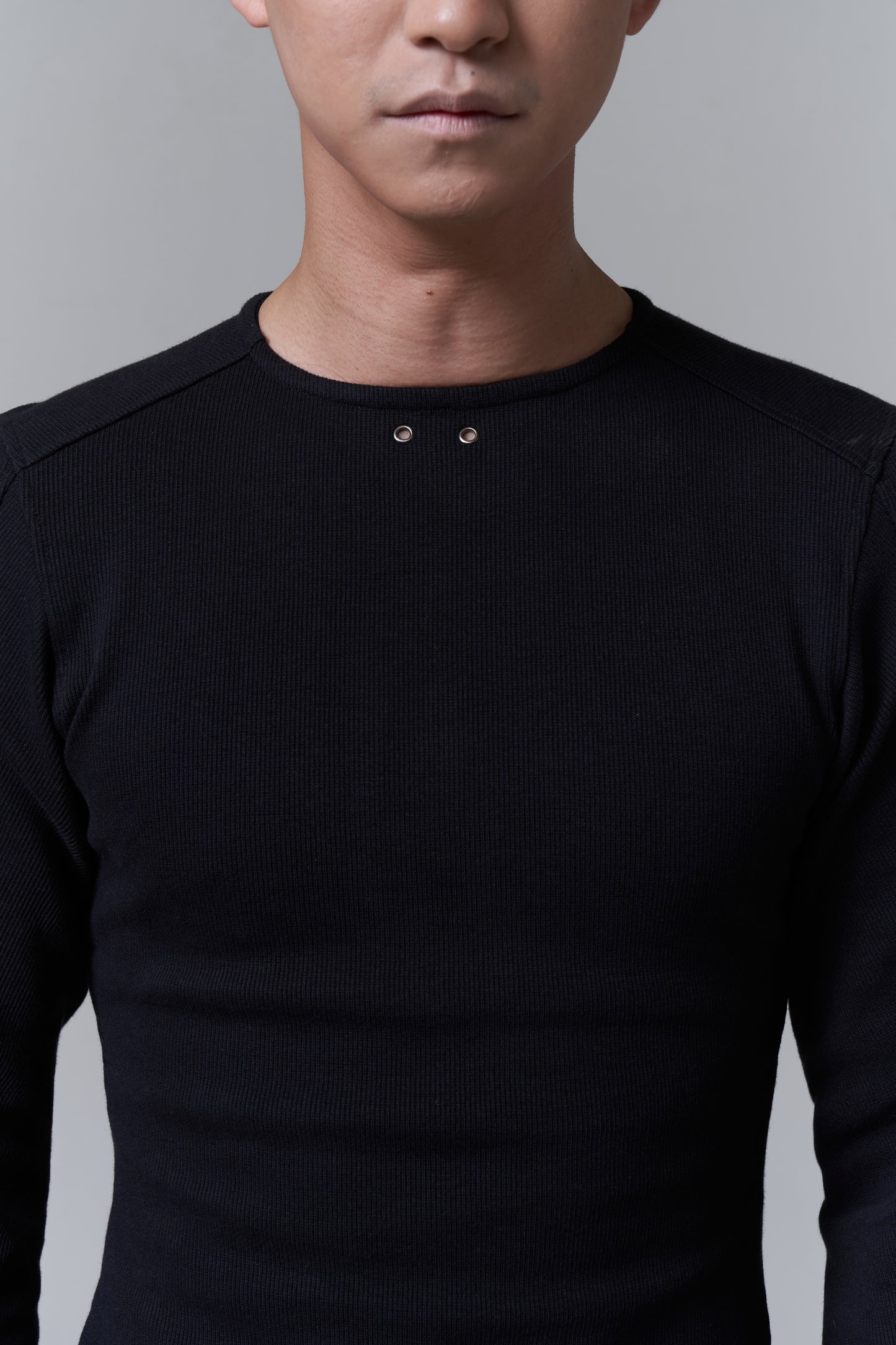 RIBBED COMPRESSION TOP V2 - BLACK