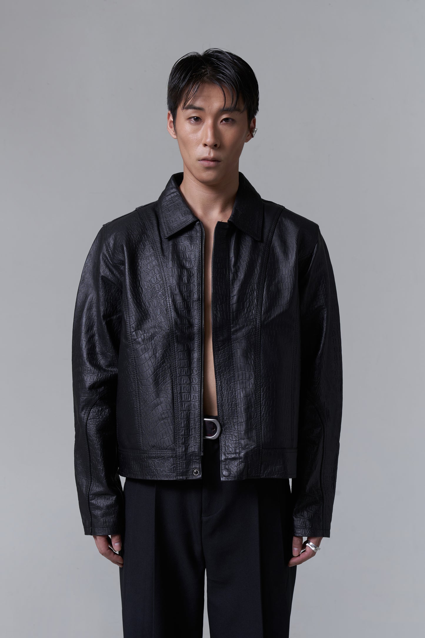 CROCO LEATHER JACKET V2