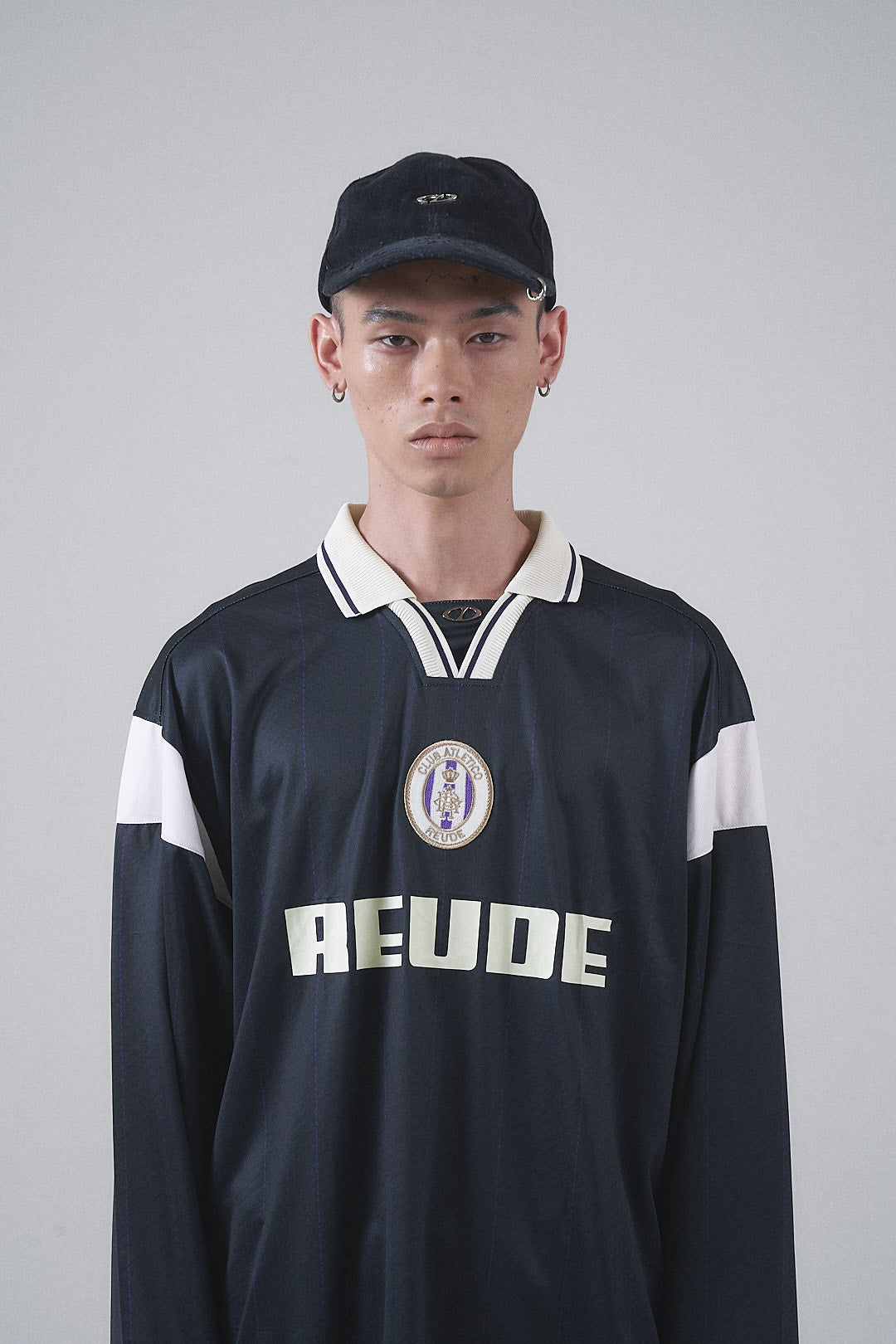 VINTAGE-INSPIRED FOOTBALL JERSEY V1 - BLACK